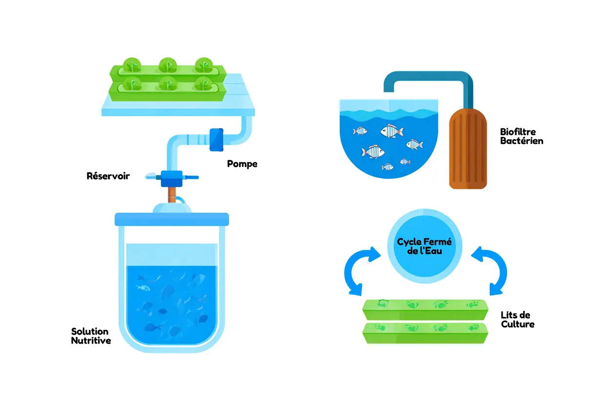Comparaison hydroponie et aquaponie