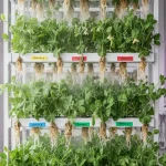 Cinq génotypes de pois testés face à la salinité en ferme verticale